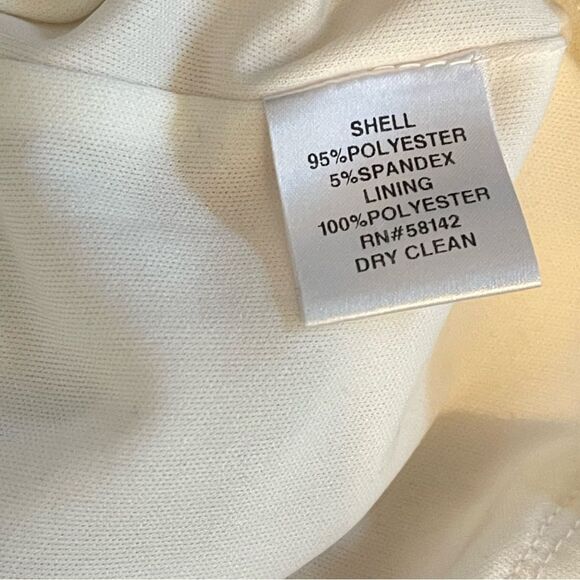 London Times Cocktail Halter Dress Soft White 8 - Picture 6 of 7